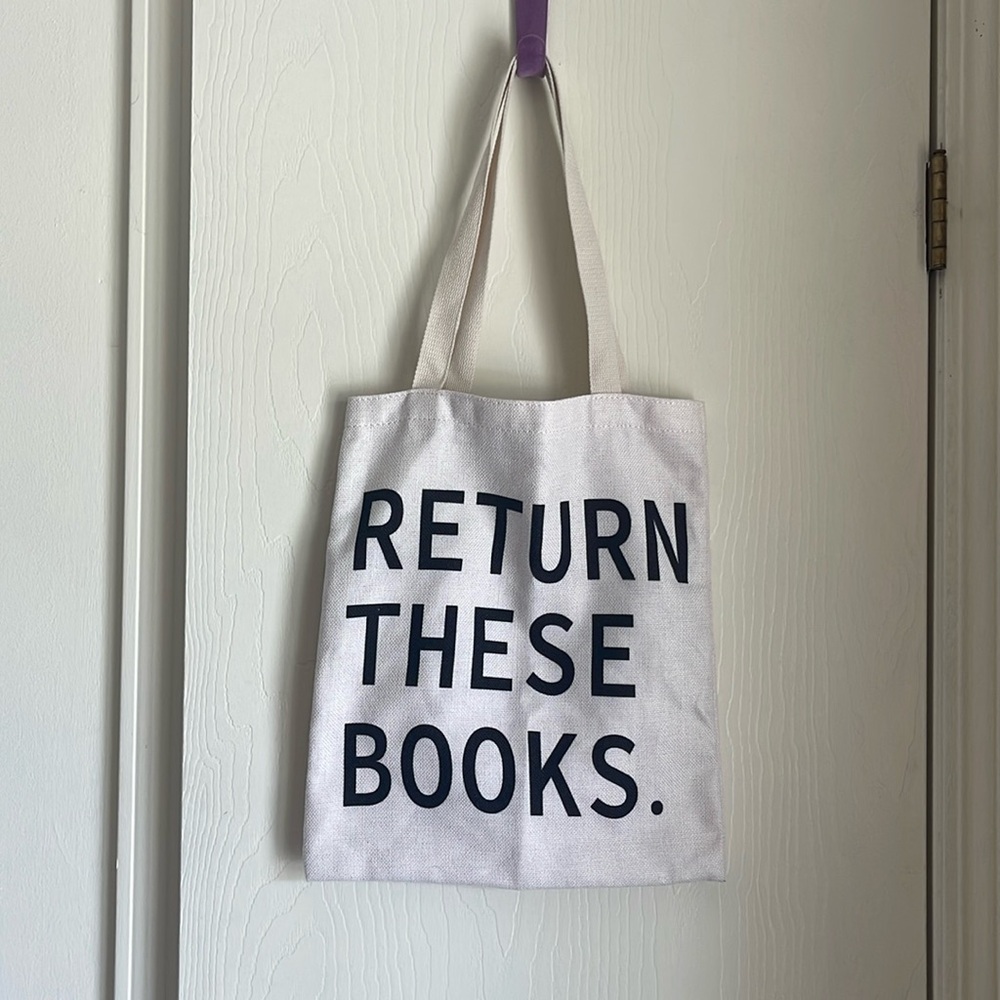 Return These Books. library tote